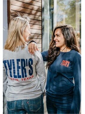 TYLER'S GREY/NAVY LONG SLEEVE CUFFLESS TEE